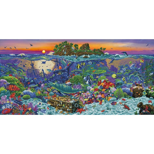 Diamond Dotz&#xAE; Advanced Coral Reef Island Diamond Painting Kit